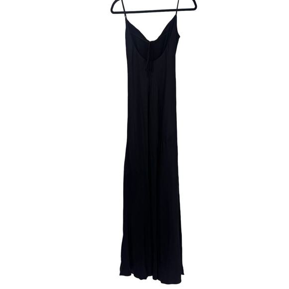 Cinq a Sept Draped Ruched 100% Sik Black Gown Sleeveless Size 2 NWT - Picture 5 of 13